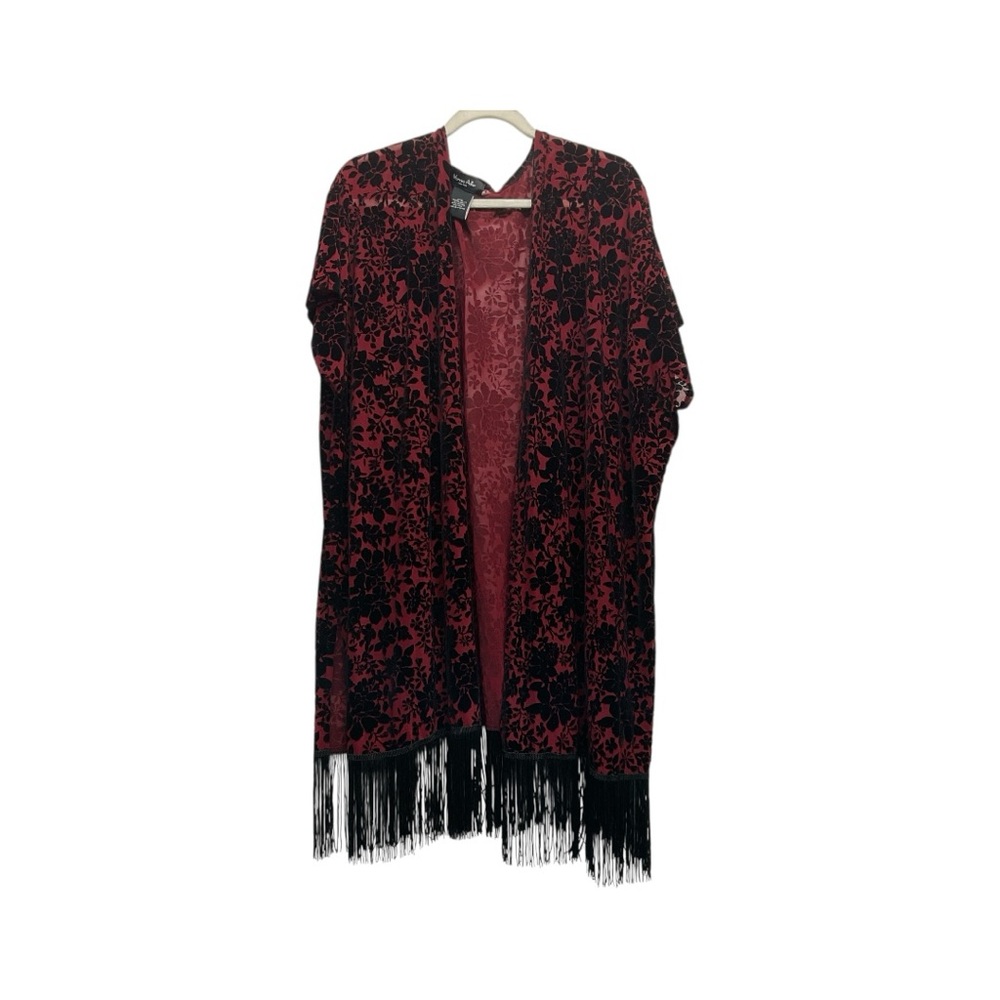 Marcus Adler New York Floral kimono burnout velvet OSFM Boho Chic Whimsigoth